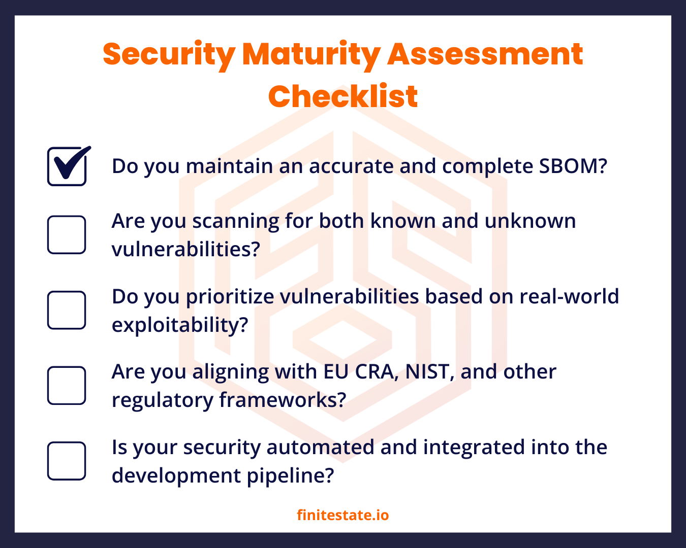 software supply chain security assessment